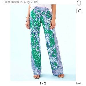 Lilly Pulitzer Bal Harbour Mid Rise Palazzo Pant